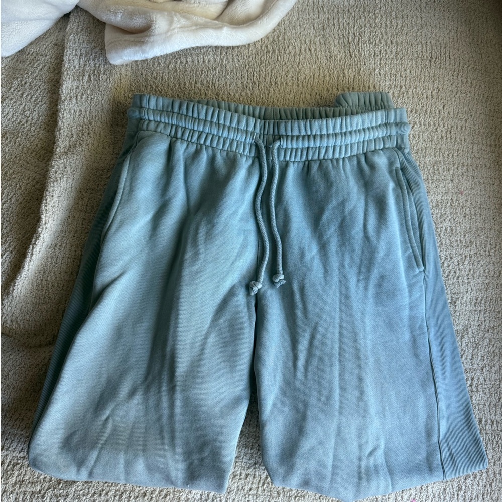 TNA CozyAF Fleece Light Blue Sweatpants (Size S)